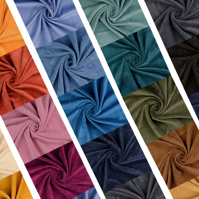 Kleurenkaart Corduroy effen