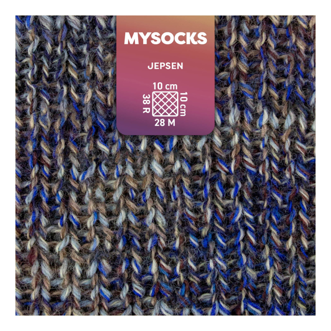 myboshi mysocks 4-thread sock yarn Jepsen 100g, grey-navy blue