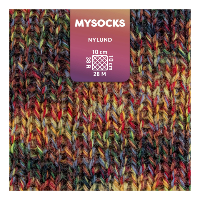 myboshi mysocks 4-thread sock yarn Nylund 100g, red-green