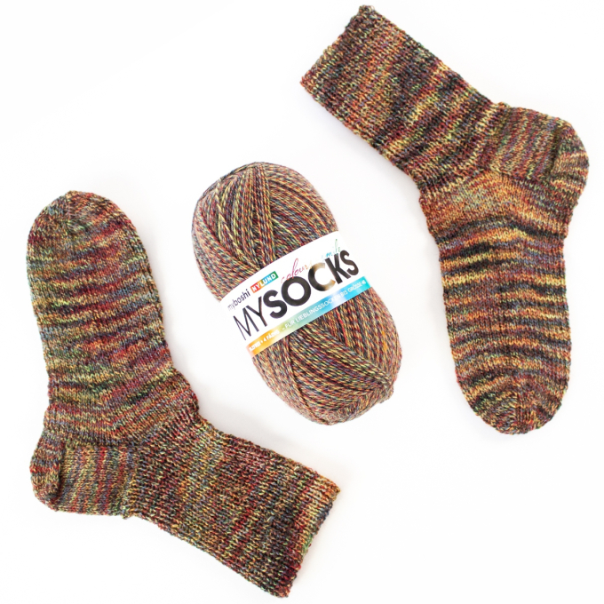 myboshi mysocks 4-thread sock yarn Nylund 100g, red-green