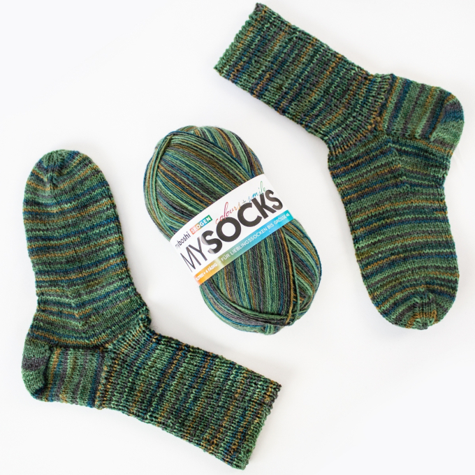 myboshi mysocks 4-thread sock yarn Skogen 100g, green-blue