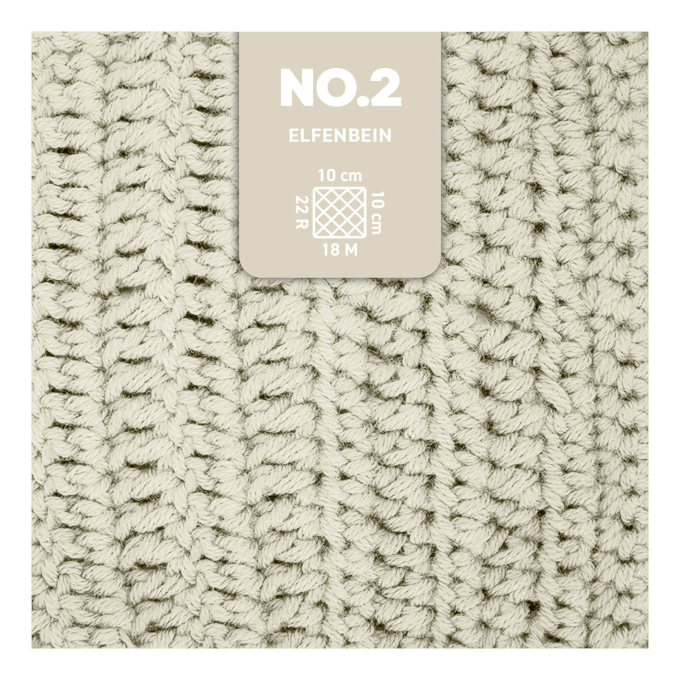 Pelote de laine coton & kapok myboshi No.2 laine d'été, 50g, ivoire