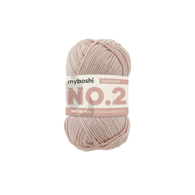 Pelote de laine coton & kapok myboshi No.2 laine d'été, 50g, couleur chair