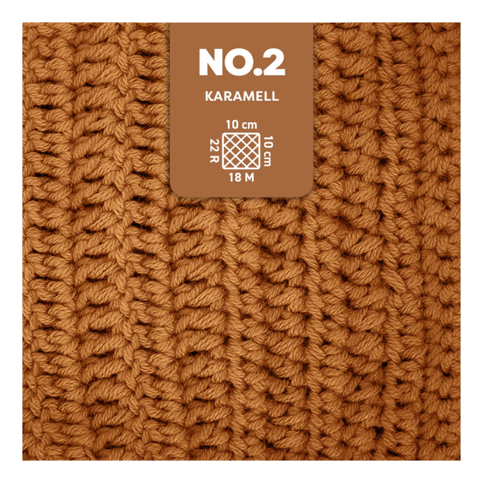 Pelote de laine coton & kapok myboshi No.2 laine d'été, 50g, caramel
