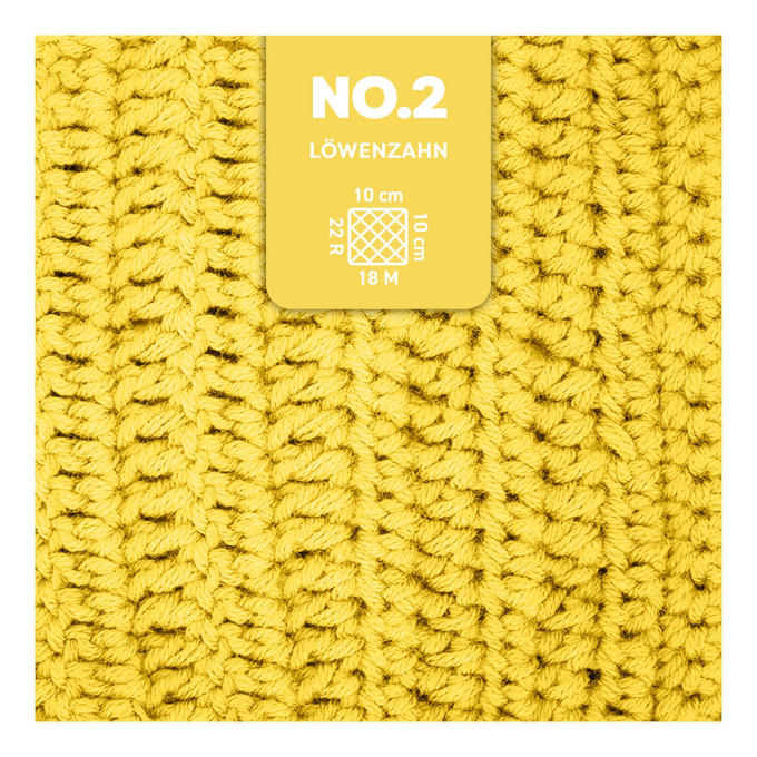 Pelote de laine coton & kapok myboshi No.2 laine d'été, 50g, pissenlit