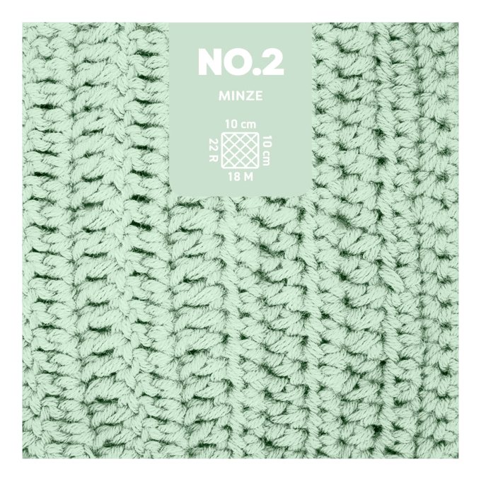Pelote de laine coton & kapok myboshi No.2 laine d'été, 50g, menthe