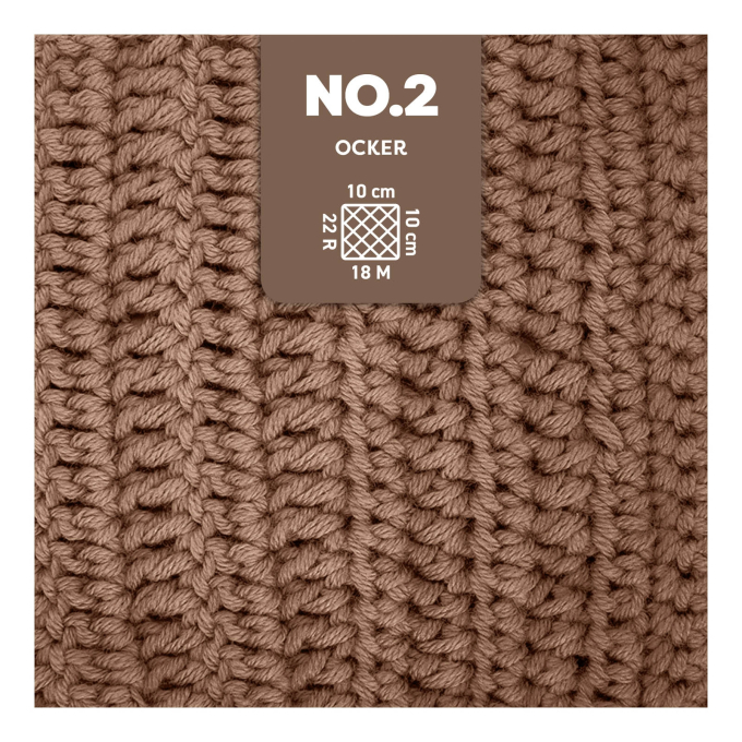 Pelote de laine coton & kapok myboshi No.2 laine d'été, 50g, ocre