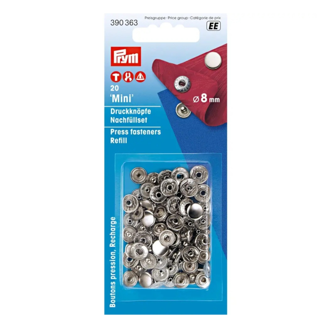 Recharge pour art. 390360 boutons pression jersey sans outil 10mm ar