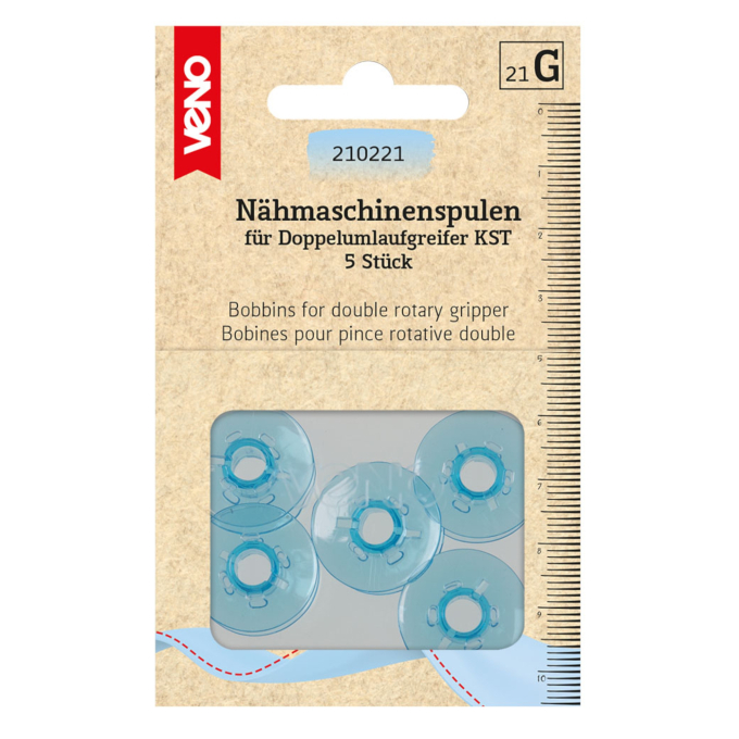 Naaimachine spoeltjes voor dubbele grijper KST, Ø 21,9 mm x 9,0 mm