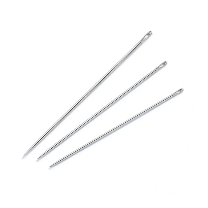 Naainaalden lang staal No. 3-7 ass. met goudkleuri