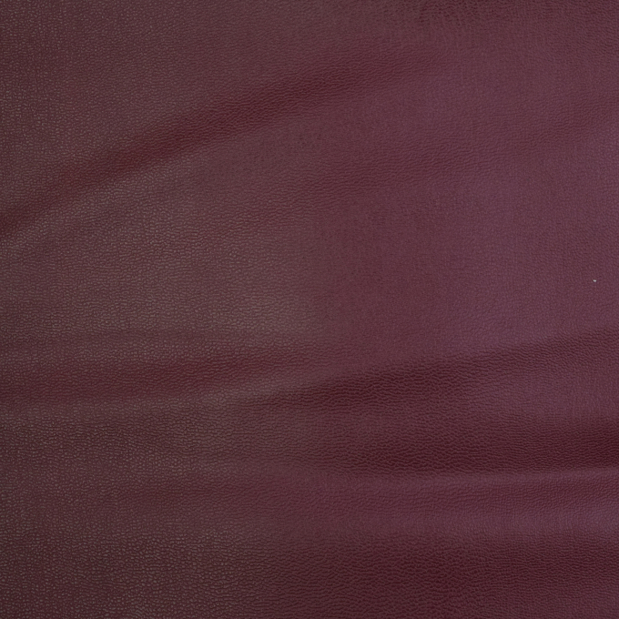 Tissu simili cuir synthetique Nappa, bordeaux