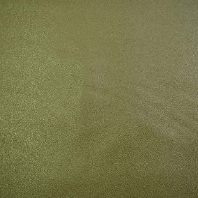 Tissu simili cuir synthetique Nappa, vert olive