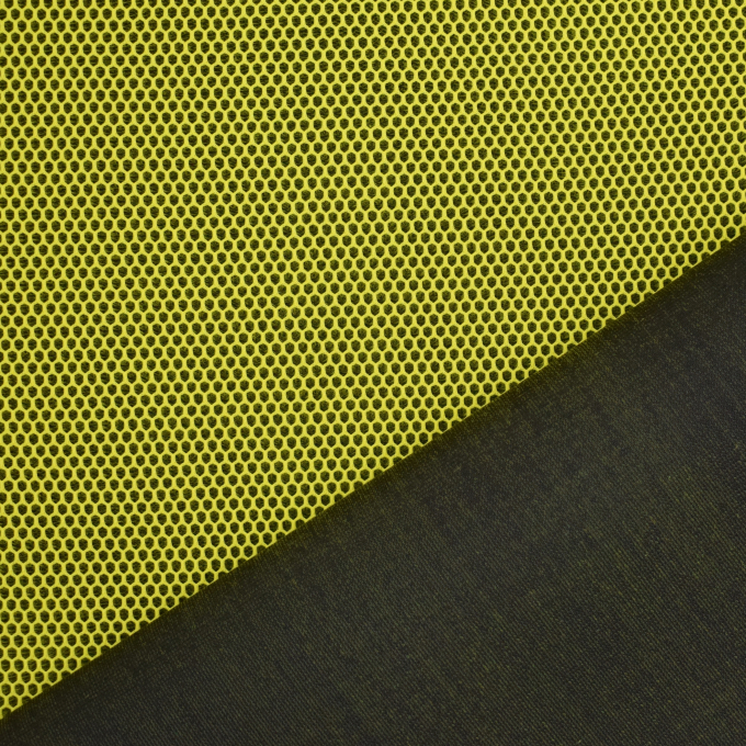 Tissu filet mesh matelassé 3D , jaune