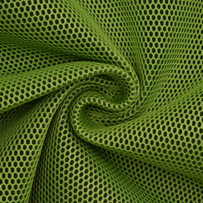 Tissu filet mesh matelassé 3D , vert