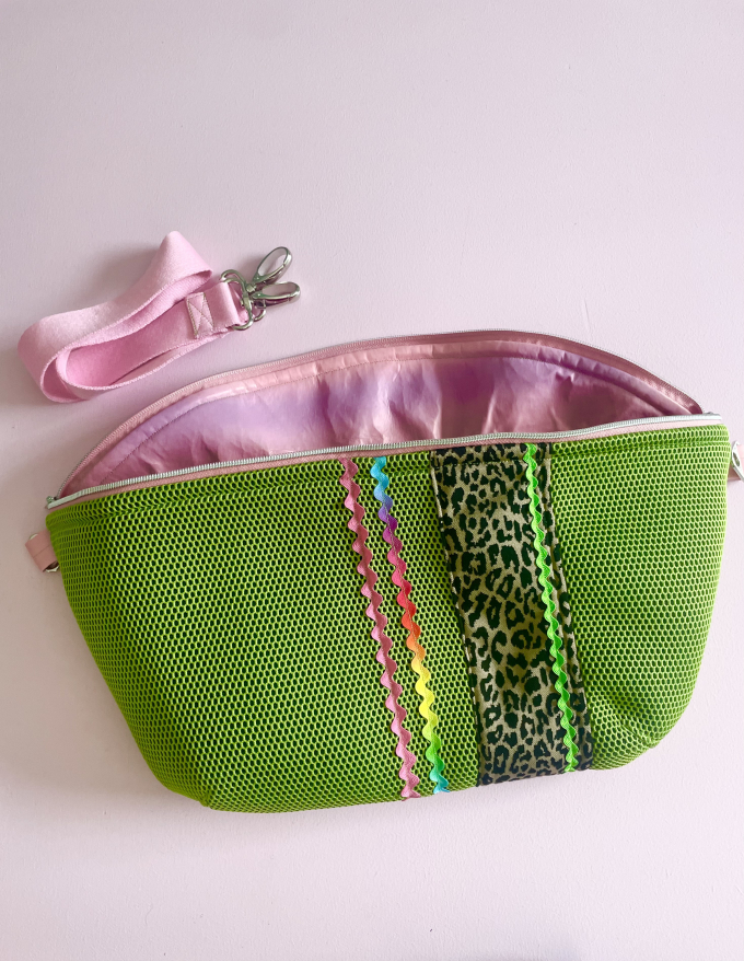 Tissu filet mesh matelassé 3D , vert