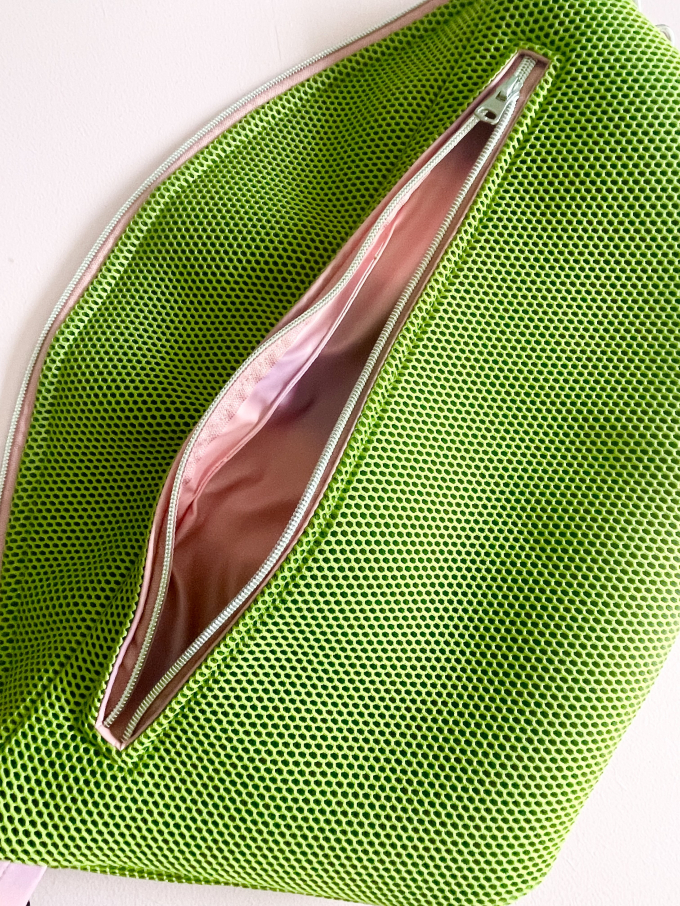Tissu filet mesh matelassé 3D , vert