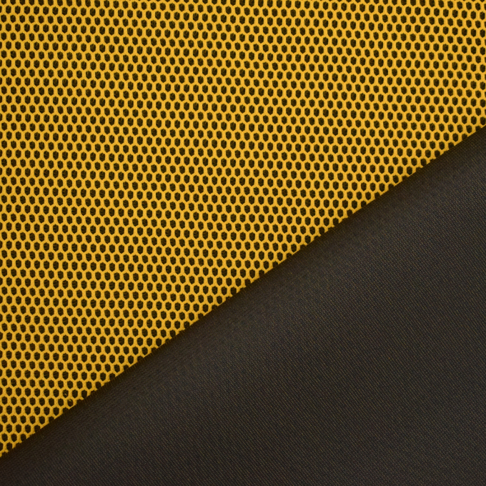 Tissu filet mesh matelassé 3D , jaune maïs