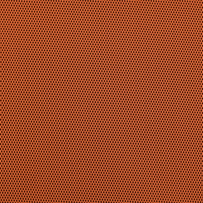 3D mesh stof met geweven achterkant, oranje