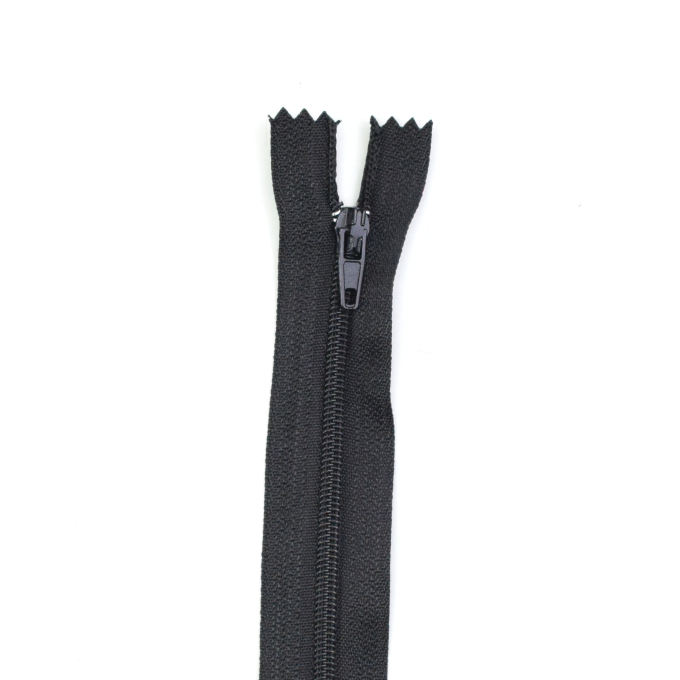Niet deelbare rits 20 cm, zwart