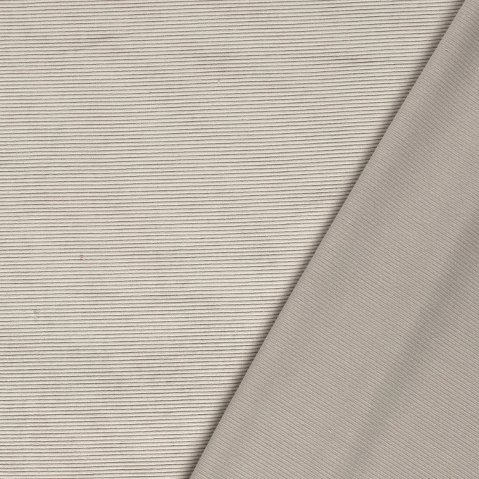Tissu nicki jersey velours côtelé, gris argent