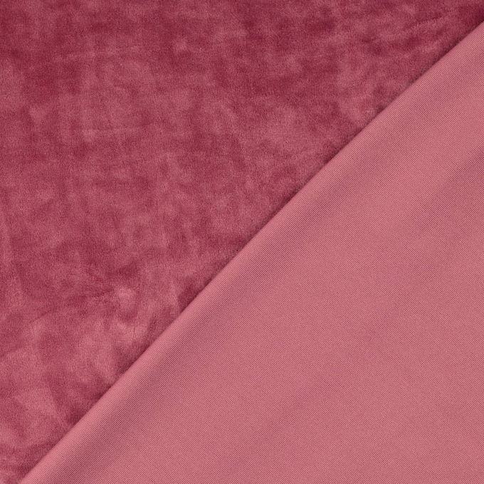 Tissu nicki Ice Velvet Cloudy, vieux rose