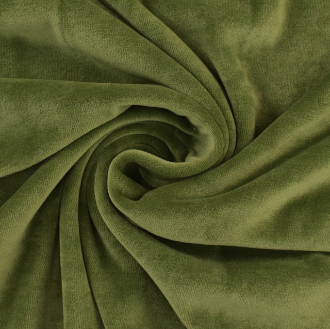 Nicki fabric light olive green | Fabrics Hemmers