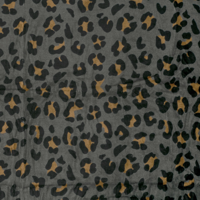 Nicky velours luipaard, donkergrijs