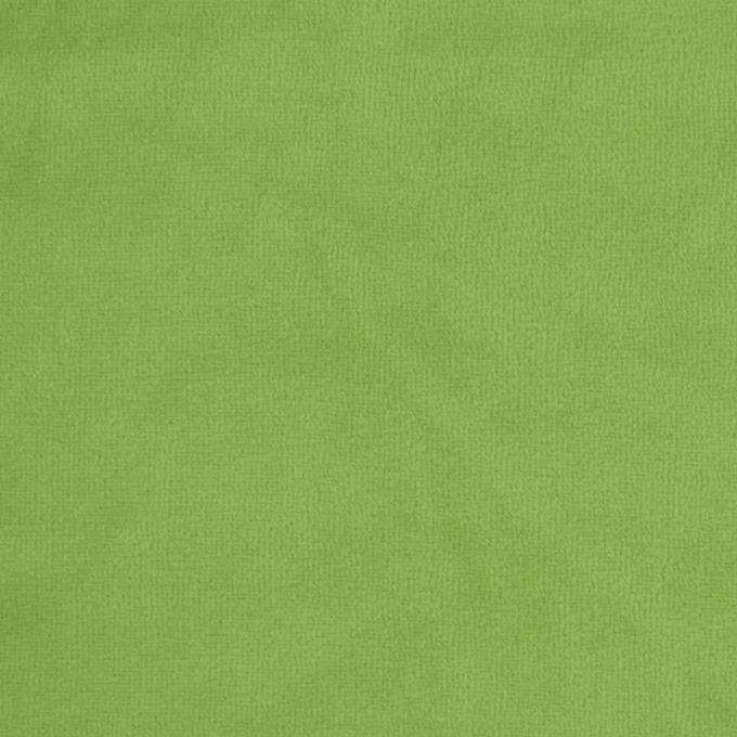 Tissu nicki jersey velours coton Sandrine, vert pomme