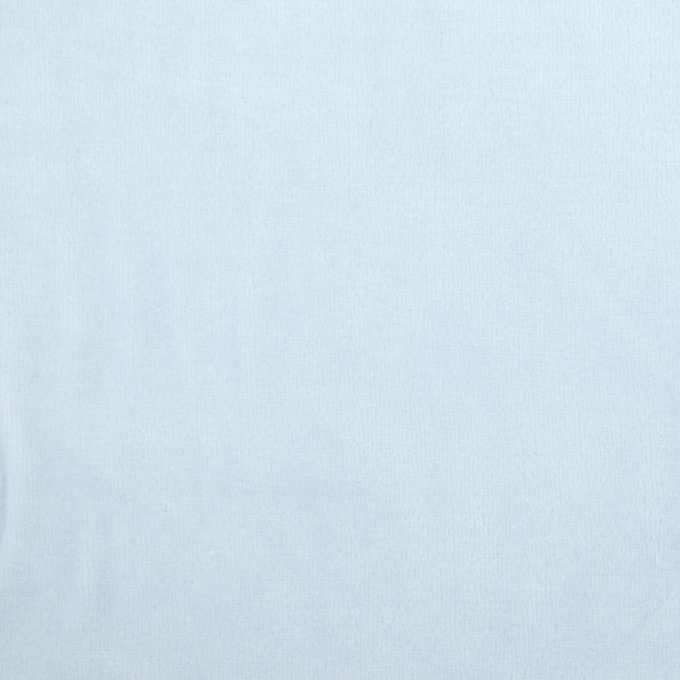 Tissu nicki jersey velours coton Sandrine, bleu bébé