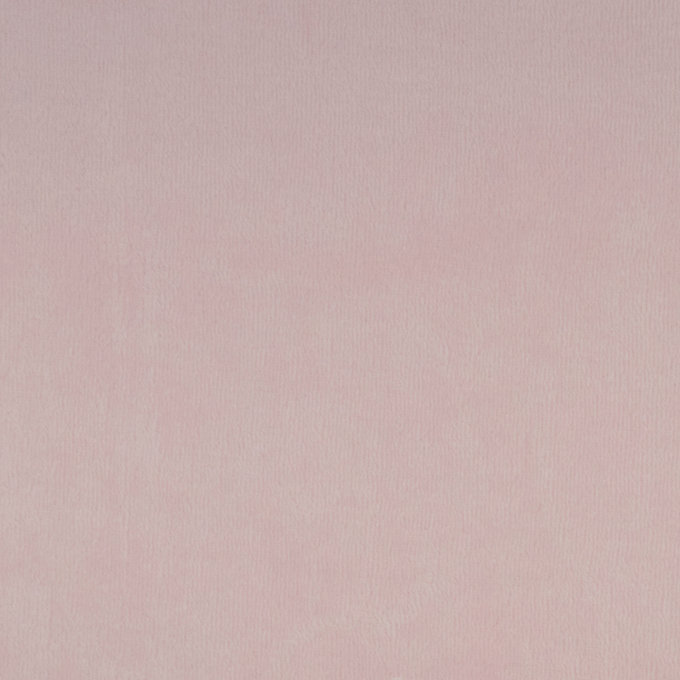 Tissu nicki jersey velours coton Sandrine, rose bébé