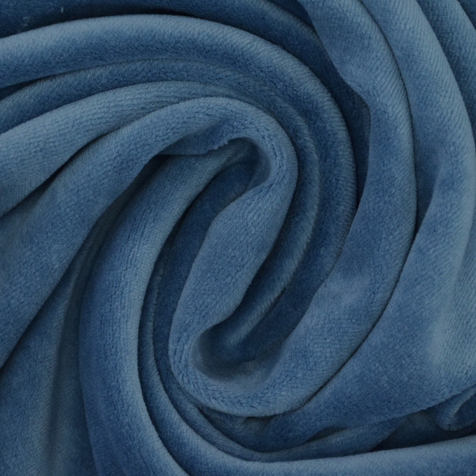 Nicki fabric plain, denim blue