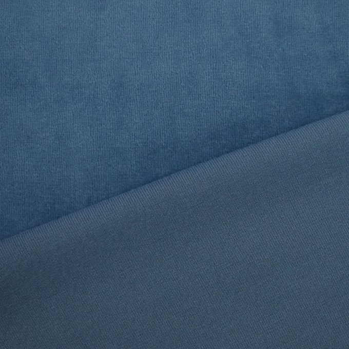 Nicki fabric plain, denim blue