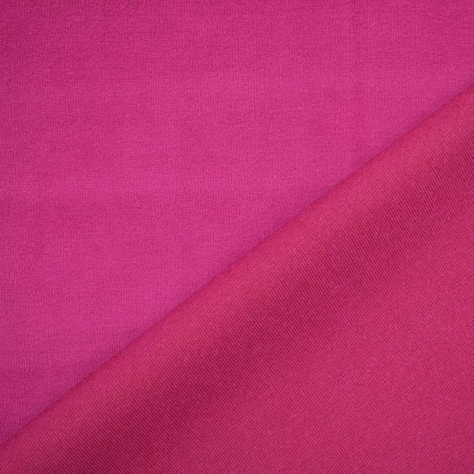 Nicky velours uni, magenta