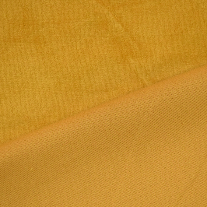 Nicky velours uni, maisgeel