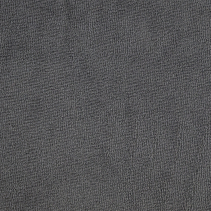 Tissu nicki jersey velours coton Sandrine, gris souris