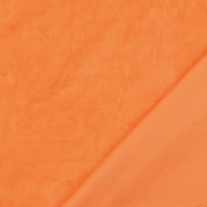 Nicky velours uni, oranje