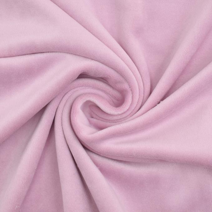 Nicky velours uni, roze