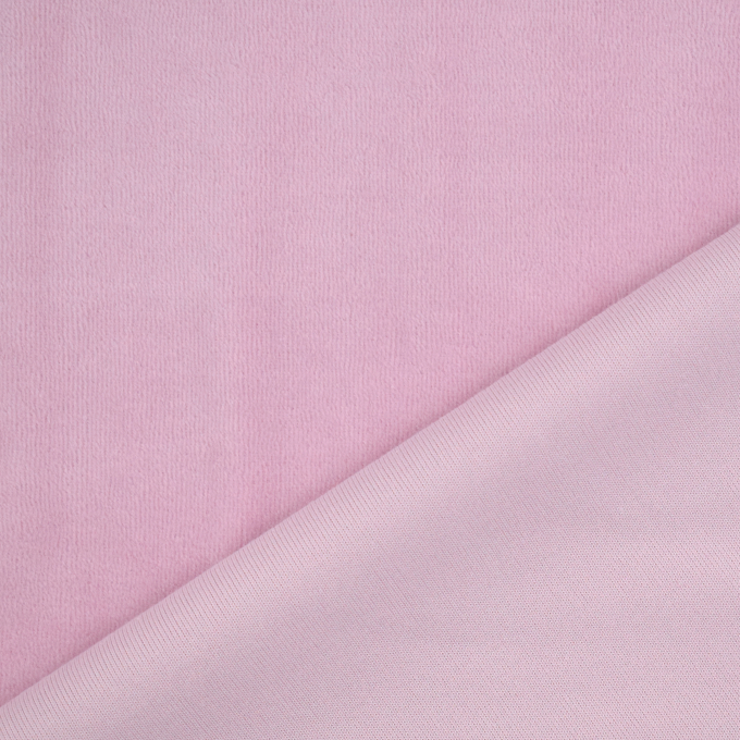 Nicky velours uni, roze