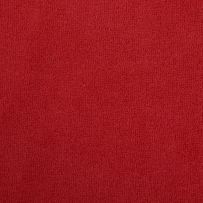Nicky velours uni, signaalrood