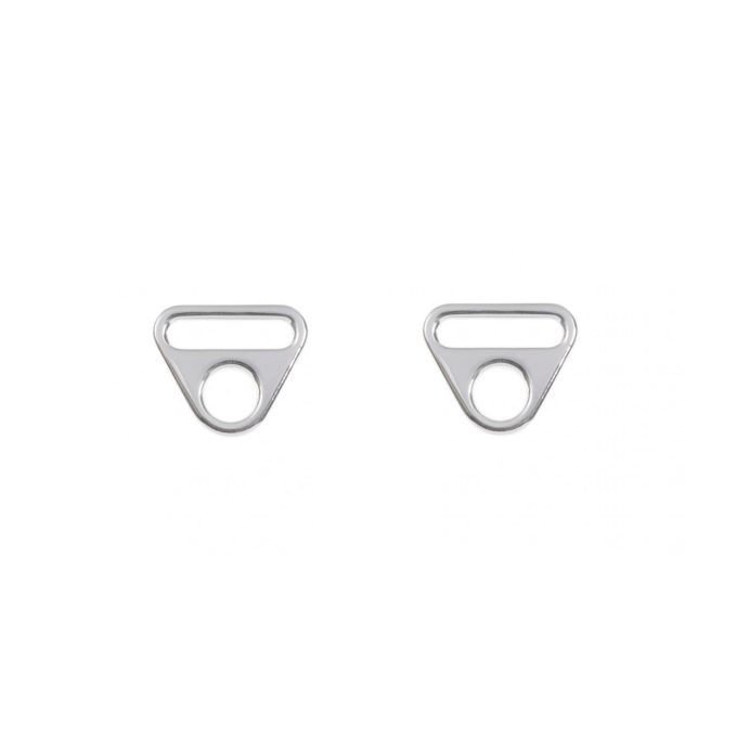 O-ring with stirrup 25 mm 2 Stk, zilverkleurig