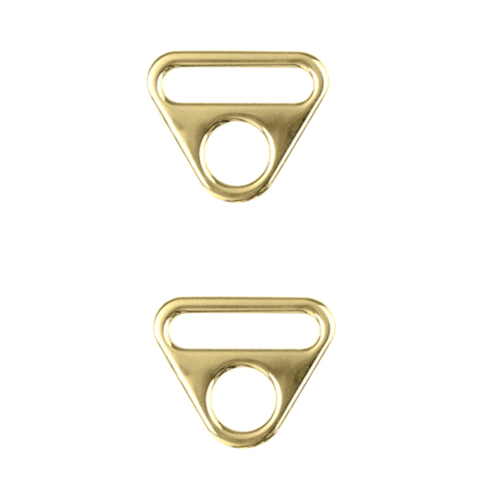 O-ring with stirrup 25 mm, shiny goudkleurig