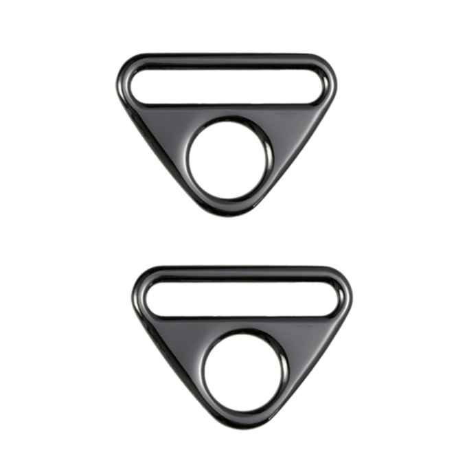 Driehoekige ring gesp 40 mm, gunmetal