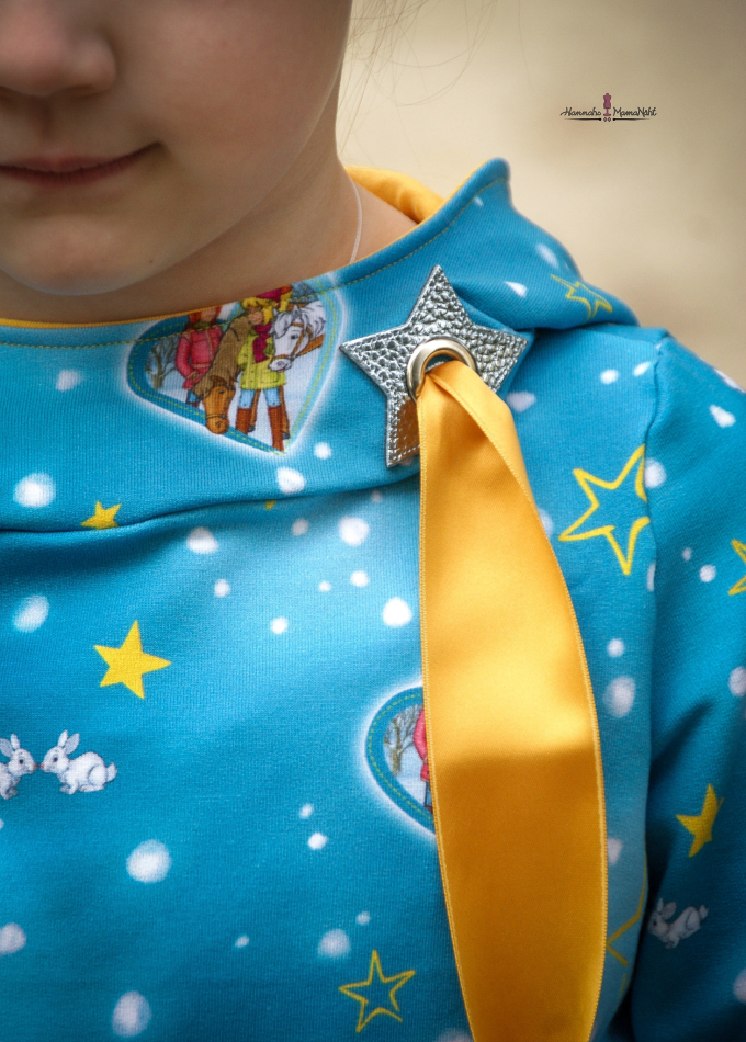 Eyelet Patch Leatherette Star, silver shiny