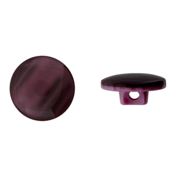 Bouton couture plastique Amanda, bordeaux