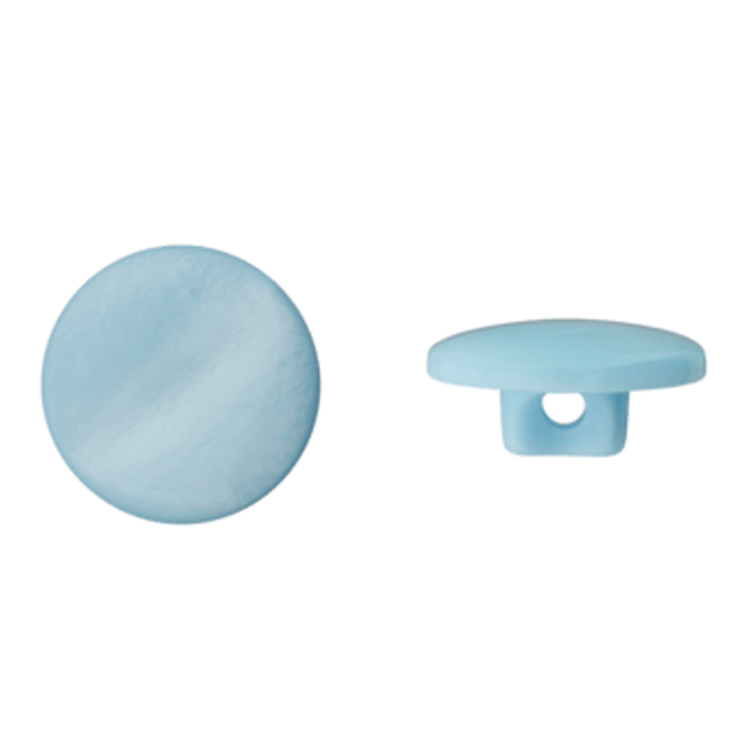 Bouton couture plastique Amanda, bleu clair