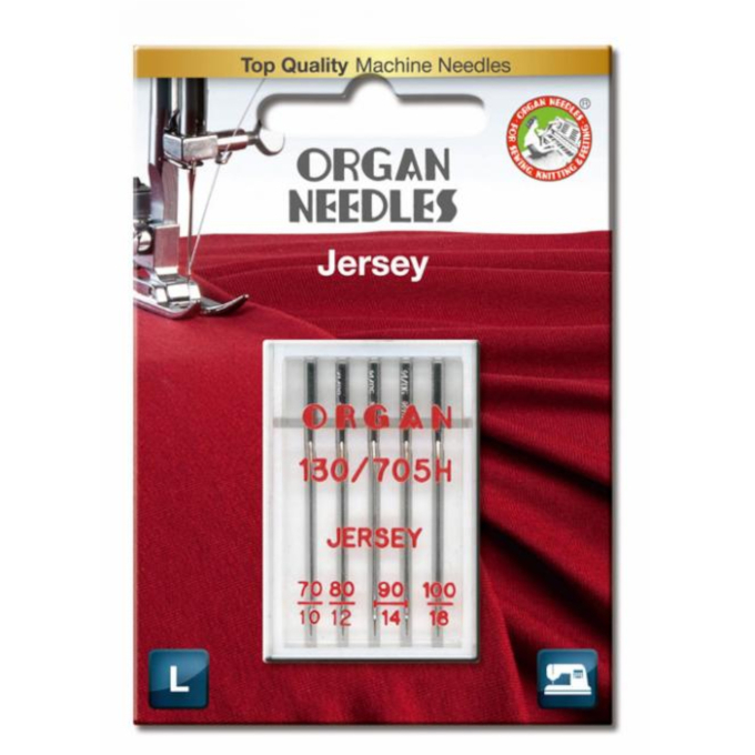 5 Aiguilles jersey machine à coudre Organ, 130/705 H, 70-100