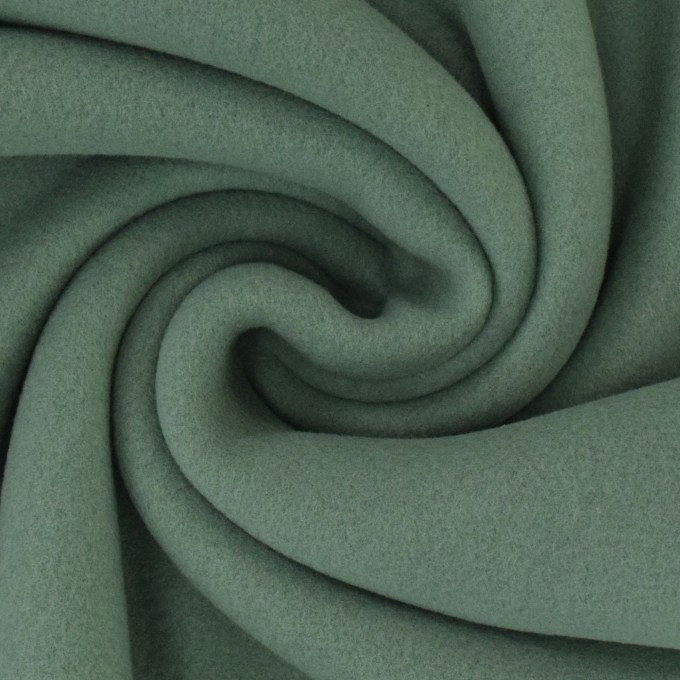 Biologische katoenen fleece, vaalgroen