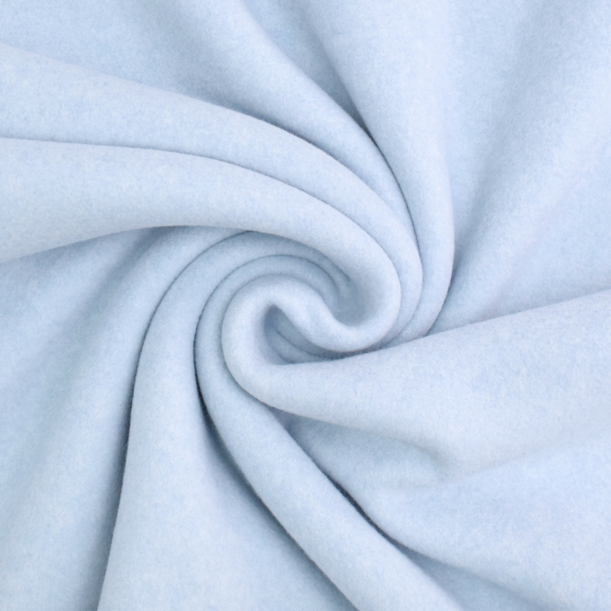 Biologische katoenen fleece, lichtblauw