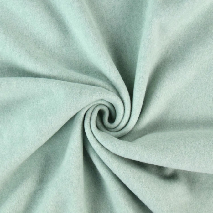 Biologische katoenen fleece, licht mintgroen