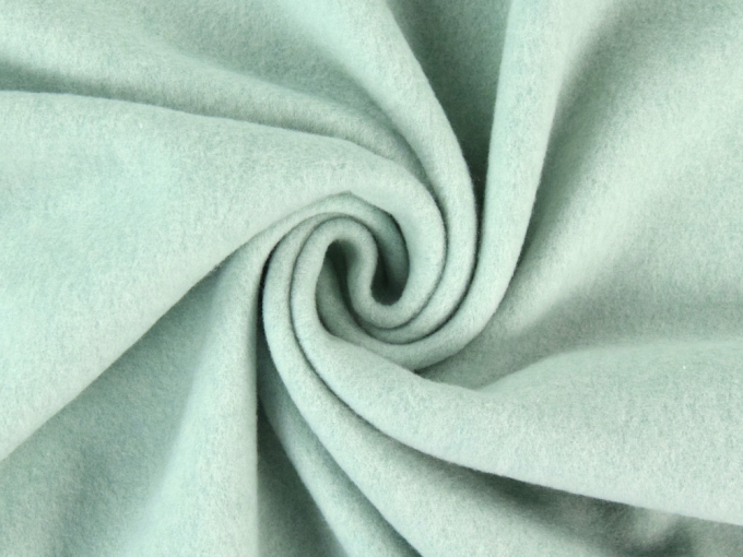 Biologische katoenen fleece, licht mintgroen